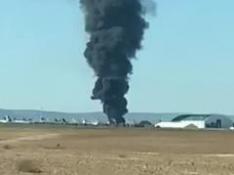 Declarado un incendio en el aeropuerto de Teruel