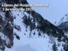 Llanos del Hospital (Huesca) amanece cubierto de nieve
