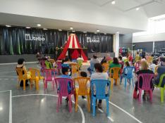 Espectáculo teatral familiar celebrado hace unos días en el pabellón Las Fuentes de Utebo.