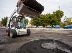Operación asfalto en varias calles de Zaragoza