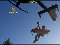 Rescate de un escalador en El Casucho en Olba