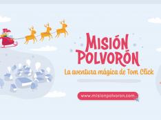 Interfaz de la página web de 'Misión polvorón'.