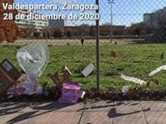 Viento y basura en la calle: mala combinación en los barrios del Sur de Zaragoza