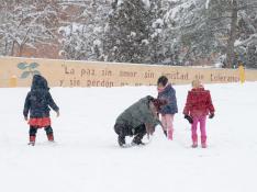 La nieve de Filomena tiñe de blanco la provincia de Teruel