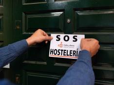 SOS hostelería en Zaragoza. Los bares y los comercios, sectores afectados por el coronavirus. Recurso