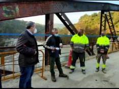 El puente de Santa Eulalia de Gállego se reabre tras un mes de obras