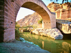 Puente de Masatrigos, en Caspe.