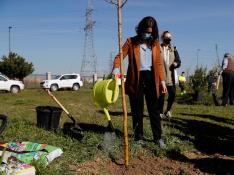 Díaz Ayuso participa en tareas de reforestación en Getafe