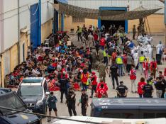 Decenas de menores recién llegados a Ceuta desde Marruecos