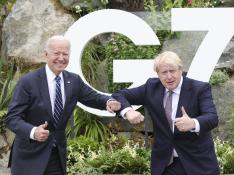 Biden y Johnson en Cornualles.