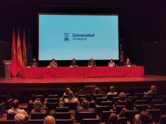 Inauguración de los cursos extraordinarios de verano de la Universidad de Zaragoza en Jaca.