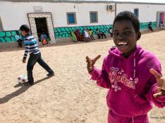 Niños saharauis en los campamentos de Tindouf (Argelia).