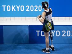 Entrenamientos de natación previos al inicio de los Juegos Paralímpicos de Tokio