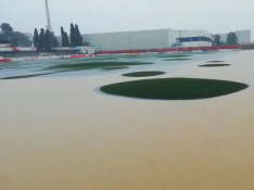 Inundación del campo de fútbol de Monzón