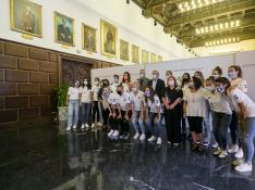 Recepción del Ayuntamiento al Zaragoza Club de Fútbol Femenino