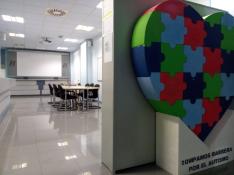 Nueva sala multiusos de la sede de Autismo Huesca.