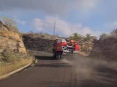 Los equipos de la UME en la erupción volcánica de La Palma