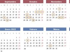 Calendario de la feria de Zaragoza en 2021 y 2022