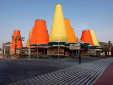 Vista del pabellón de España en la Expo de Dubái, que se inaugurará el día 1 bajo el lema "inteligencia para la vida"