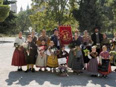 Grupos de la Ofrenda del Pilar 2021. Grupo Escuela de Jota Vientos de Aragón