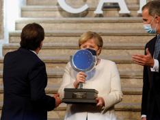 German Chancellor Angela Merkel receives "Charles V European Award\