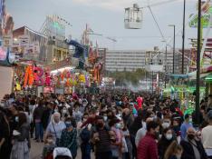 Ferias en el recinto de Valdespartera de Zaragoza durante las 'no fiestas' del Pilar de 2021. gsc