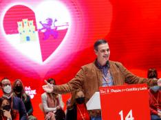 Sánchez, en el 14º Congreso del PSOE de Castilla y León
