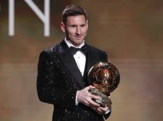 Messi, con su Balón de Oro