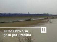 El río Ebro a su paso por Pradilla
