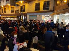 Una de las actividades navideñas celebradas este año en Aínsa.