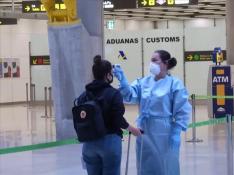 Control de temperatura en el aeropuerto de Madrid