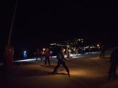 Bajada de antorchas el pasado 1 de enero en la estación de esquí de Cerler