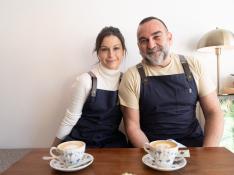 Javier y Paula acaban de abrir el primer café de especialidad en Valdespartera.
