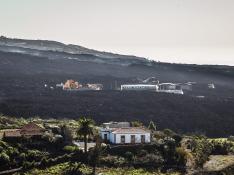 Varias viviendas cercanas al volcán de La Palma, cinco días después de que se diera por finalizada su actividad, a 30 de diciembre de 2021