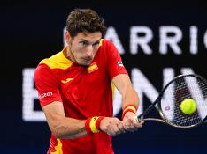 El tenista español Pablo Carreño en la semifinal de la Copa ATP