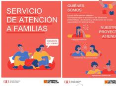 Cartel del servicio de intervención familiar para paliar impacto covid.