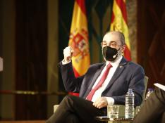 Javier Lambán, en la jornada 'El sector cárnico en Aragón'
