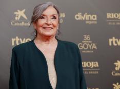 Petra Martínez en la alfombra roja de los Premios Goya 2022.