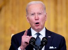 United States President Joe Biden delivers remarks on Russia and the situation in Ukraine