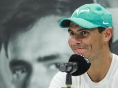 Tenista español Rafael Nadal ofrece conferencia de prensa en Acapulco