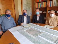 Reunión con alcaldes de Berbegal y Peralta de Alcofea