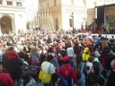 Carnaval 2022 Zaragoza: Miles de niños y mayores acuden a la llamada del Conde del Salchichón
