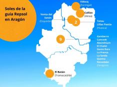 Mapa de los Soles Repsol en Aragón. gsc