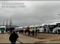 Protestas de transportistas en Tarazona