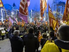 Protesta en Zaragoza por el alza de precios