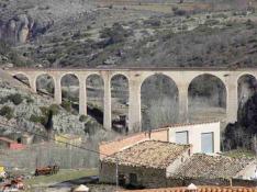 Viaducto del ferrocarril de Albentosa en Aragón. gsc