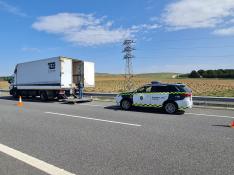 Camión robado interceptado en Soria