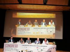 Miguel Gracia, segundo por la derecha, en el Congreso Secretarios e Interventores en Murcia.