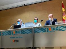 Acto de la entrega de las becas de formación en el Hospital Universitario San Jorge de Huesca.