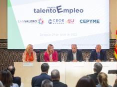 Presentación de los premios Talento Empleo, impulsados por el Grupo San Valero, CEOE Aragón y Cepyme.